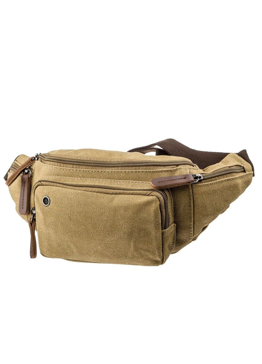 Поясна текстильна сумка Vintage з кількома кишенями хакі (sku_20175) No Brand (328922483)
