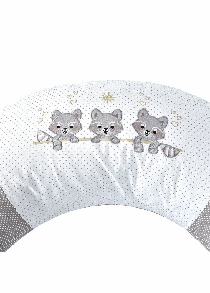 Подушка для беременных и кормления 30х190 см с вышивкой, гипоаллергенная, наволочка хлопок на молнии PAPAELLA (342128809)