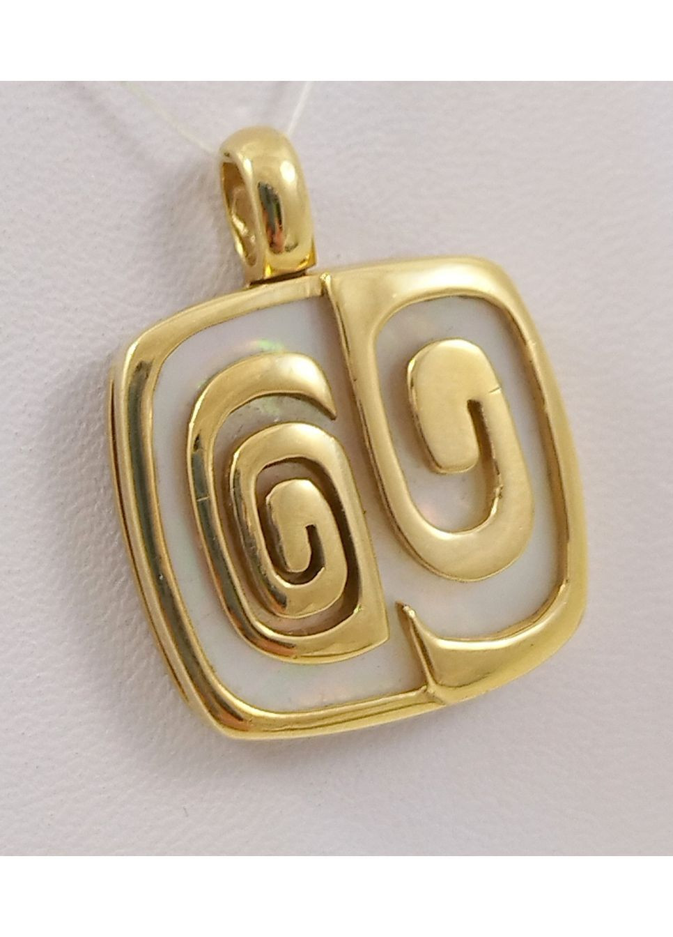 Подвеска золотая с перламутром 1ППрл No Brand Підвіска (370756211)