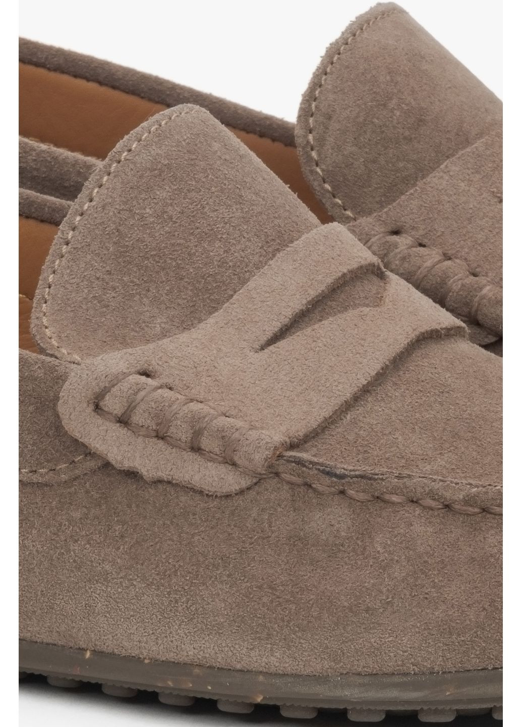 Коричневые мокасины, цвет коричневый Estro