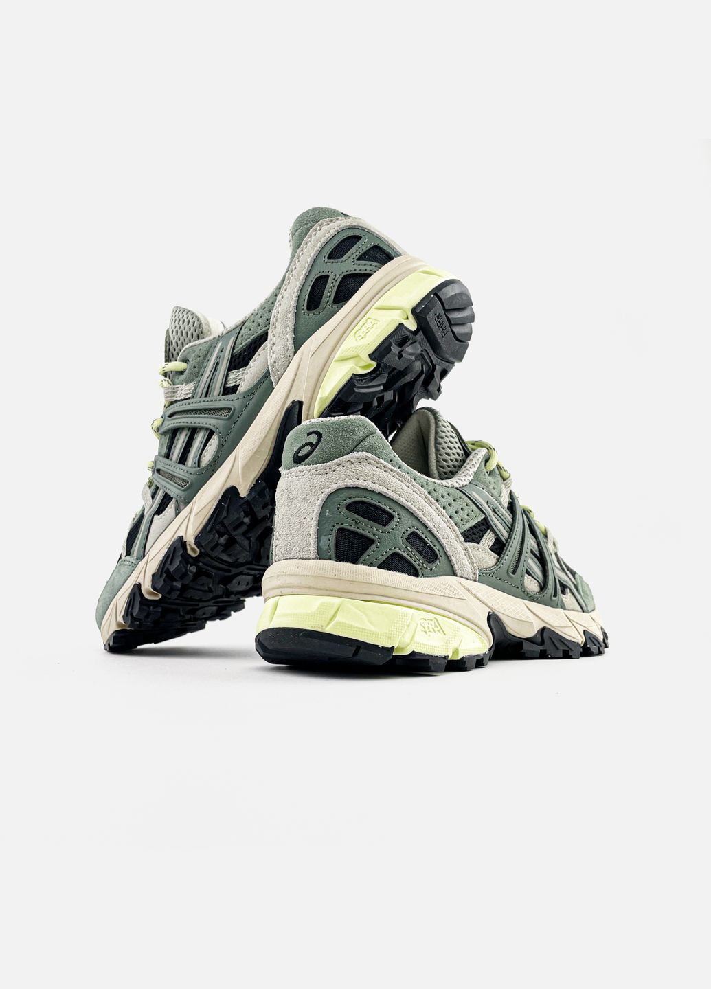 Хакі всесезон кросівки чоловічі і жіночі asics gel-sonoma 15-50 khaki | асікс гель-сонома 15-50 хакі No Brand