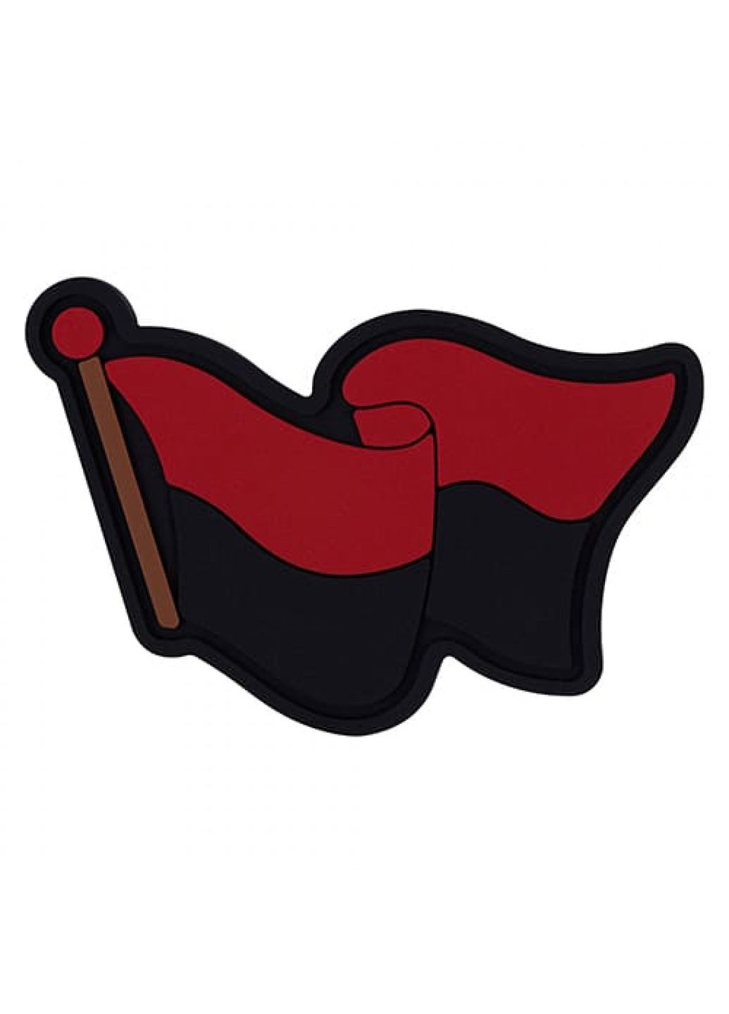 Патч/Шеврон Развевающийся флаг ч/ч (1062) Dobroznak (367183050)