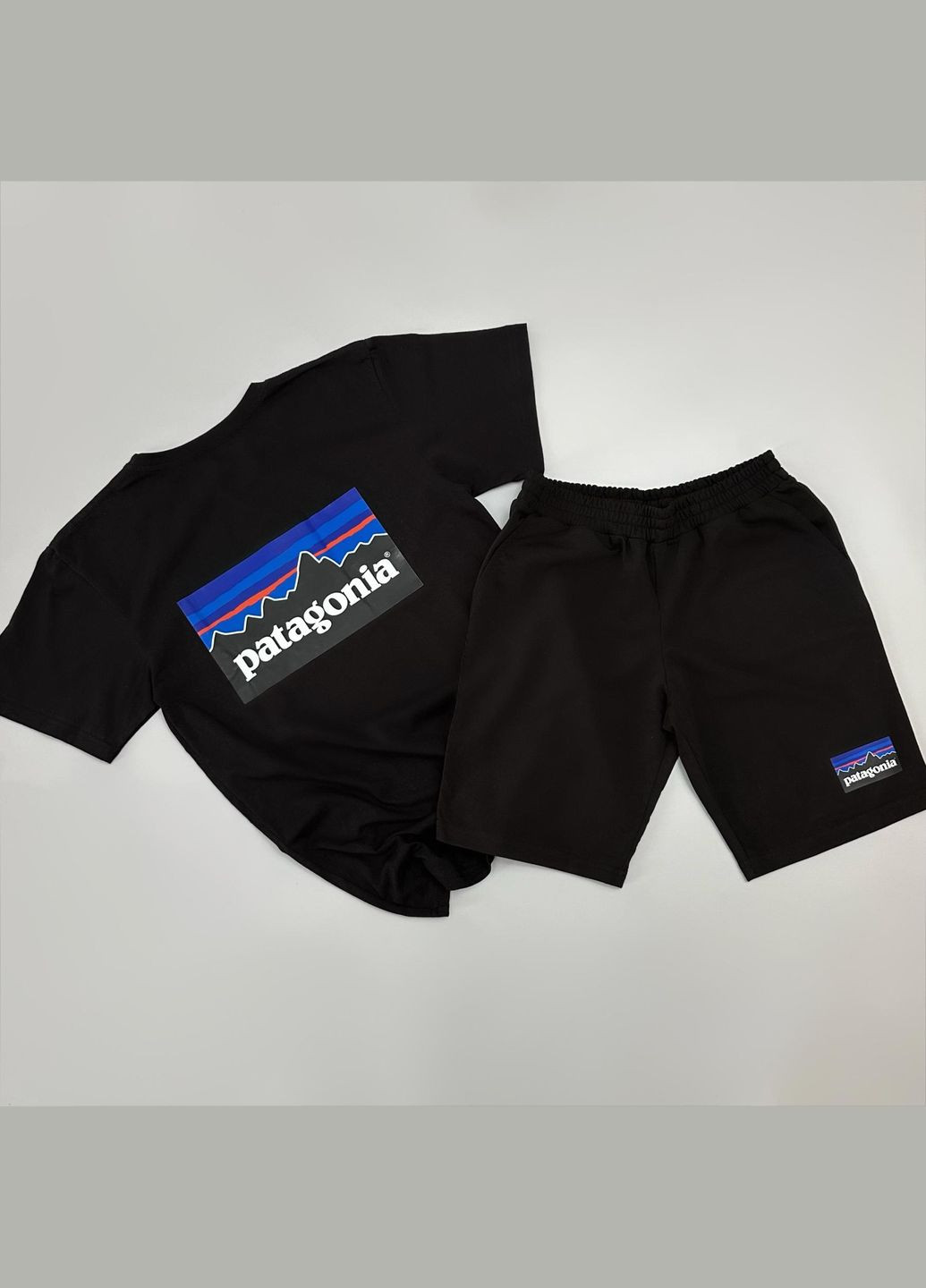 Летний мужской спортивный костюм Patagonia черный No Brand (340271512)