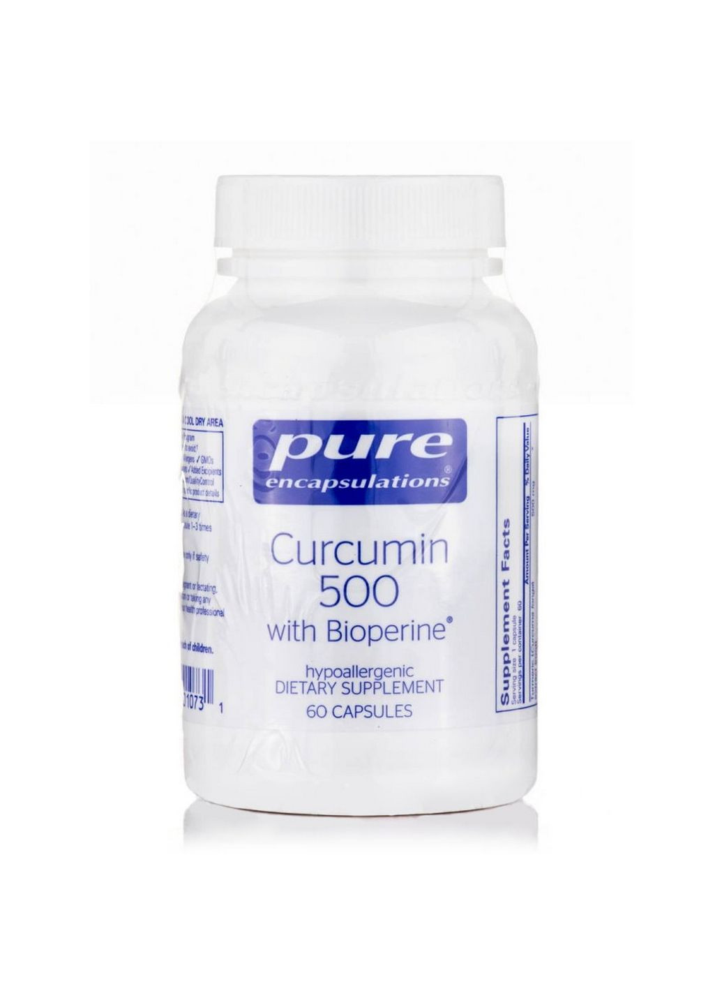 Натуральная добавка Curcumin with BioPerine, 60 капсул Pure Encapsulations (293481557)