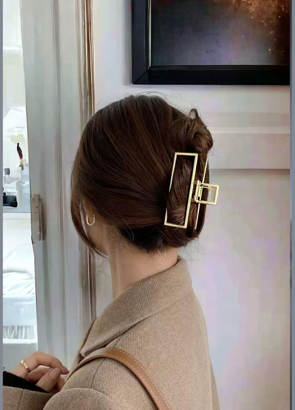 Заколка краб для волос "Завтрашний день", прямоугольная, 9х4 см Анна Ясеницька (285720590)