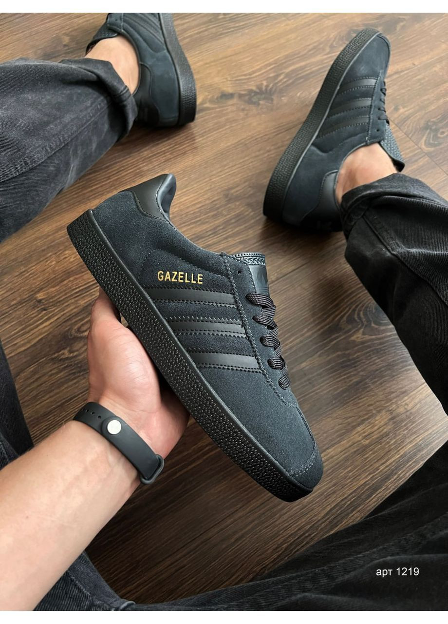 Темно-сірі кросівки adidas gazelle dark grey No Brand