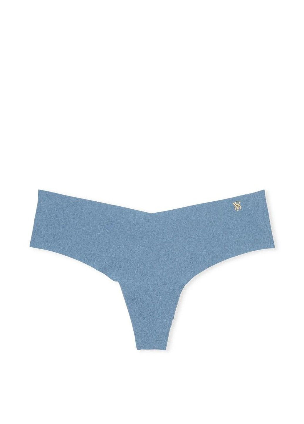 Трусики-стринги женские бесшовные No-Show Thong Panty голубые Victoria's Secret (330829483)