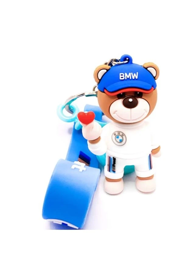 Мишка брелок BMW аксессуары в стиле Motorsport БМВ брелки bmw с сердцем игрушка для ключей 7 см Shantou (307172966)
