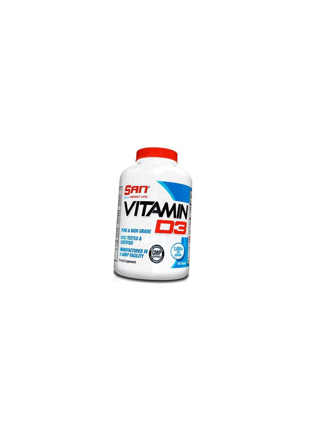 Витамин Д3, Vitamin D3 1000, 360гелкапс (36091008) San (293254019)