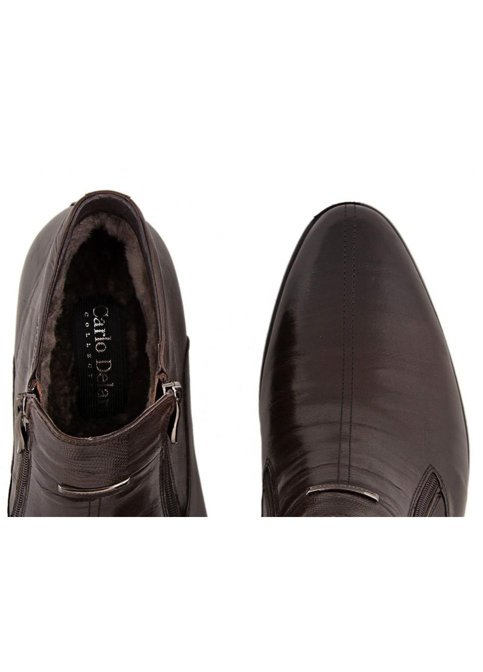Коричневые зимние ботинки 7154060 38 цвет коричневый Carlo Delari