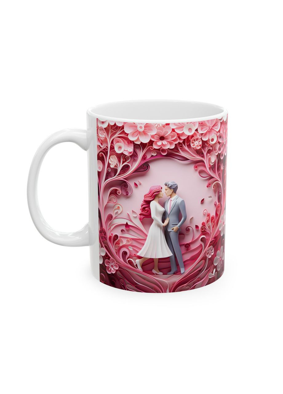 Керамічна чашка з дизайном "Пара закоханих"-1 No Brand (368671684)