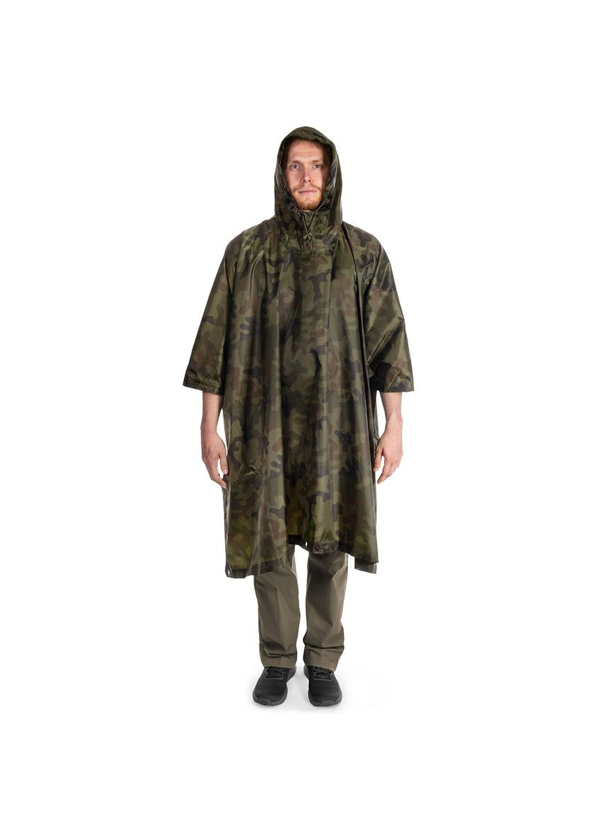 Дождевик Пончо Унисекс Ripstop 143 см x 210 см PL Camo Камуфляж (663#18-POR-RG) TX Texar (348117599)