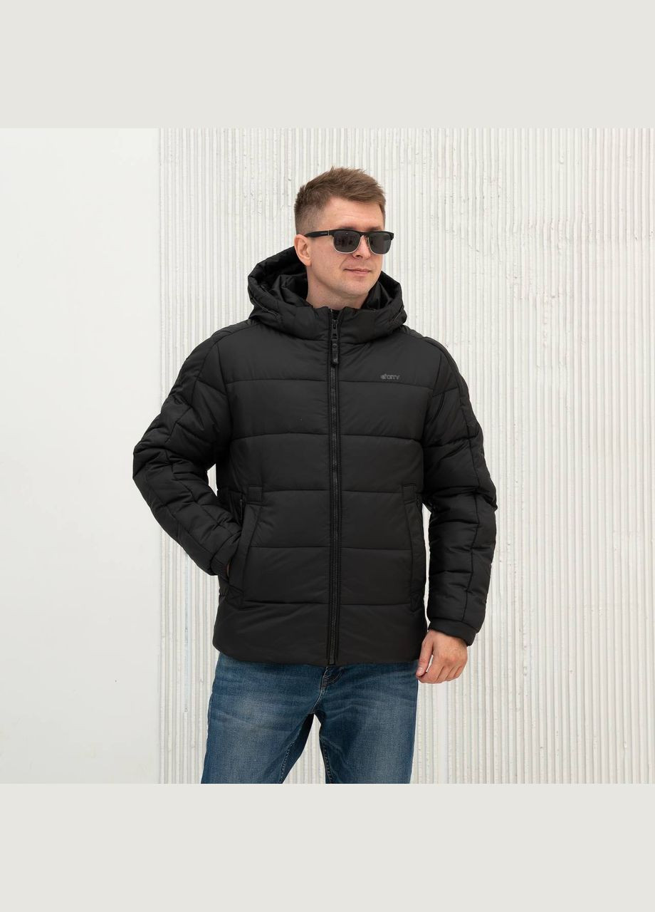 Черная зимняя мужская зимняя куртка большого размера SK