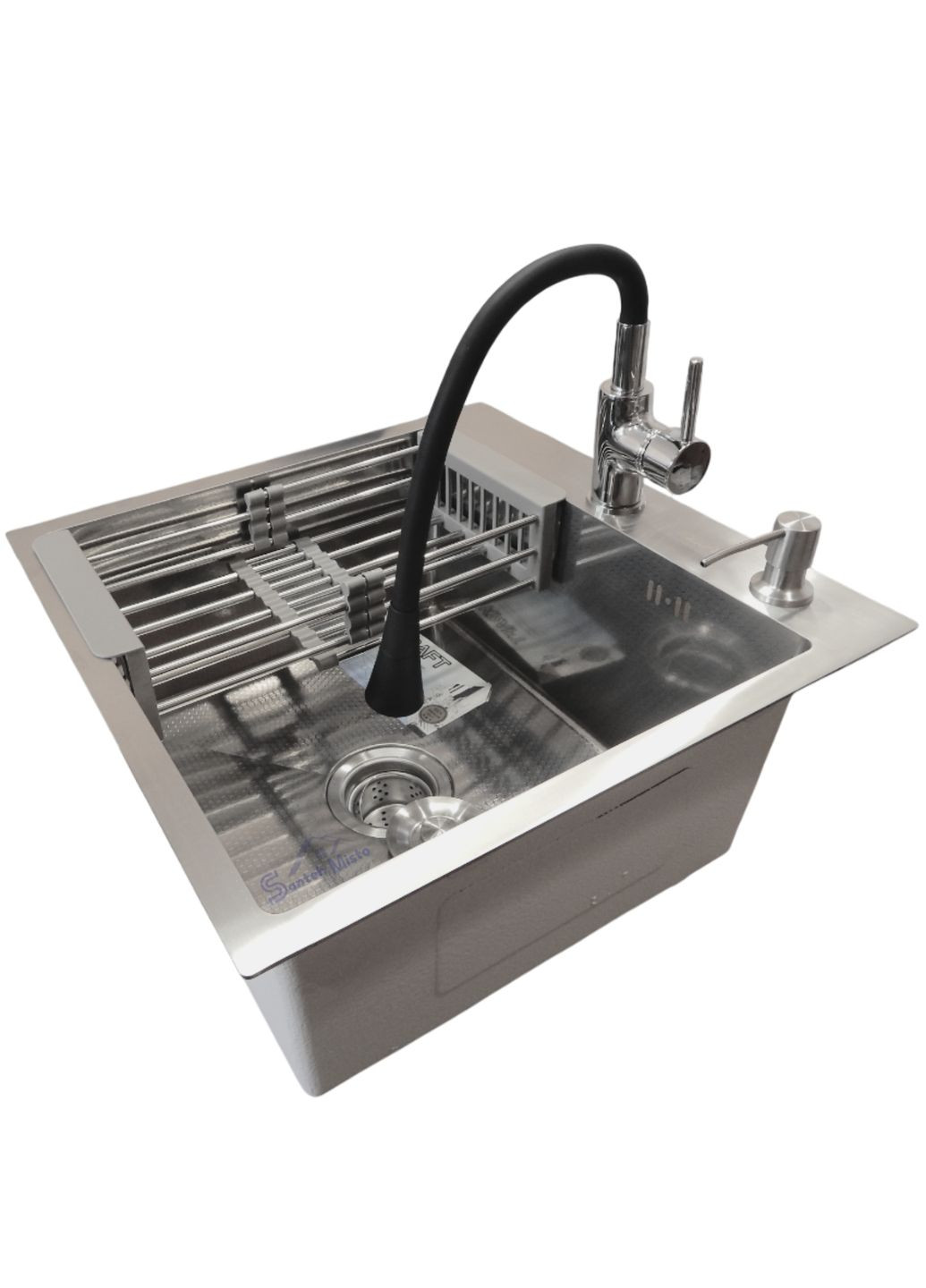 Кухонная мойка 4-в-1 (комплект) KRF 5448 DECOR (3.0/1.0 мм) Kraft (347324528)