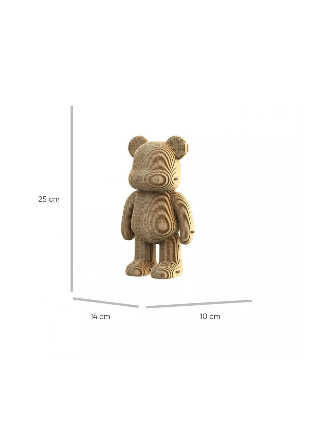 Картонный конструктор 3D Puzzle ARTY BEAR цвет разноцветный CB-00289955 Cartonic (371948653)