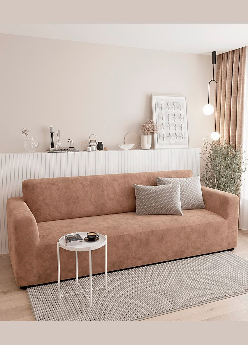 Чехол на подушку для дивана кресла 45х45 см Бежевый No Brand (329142453)