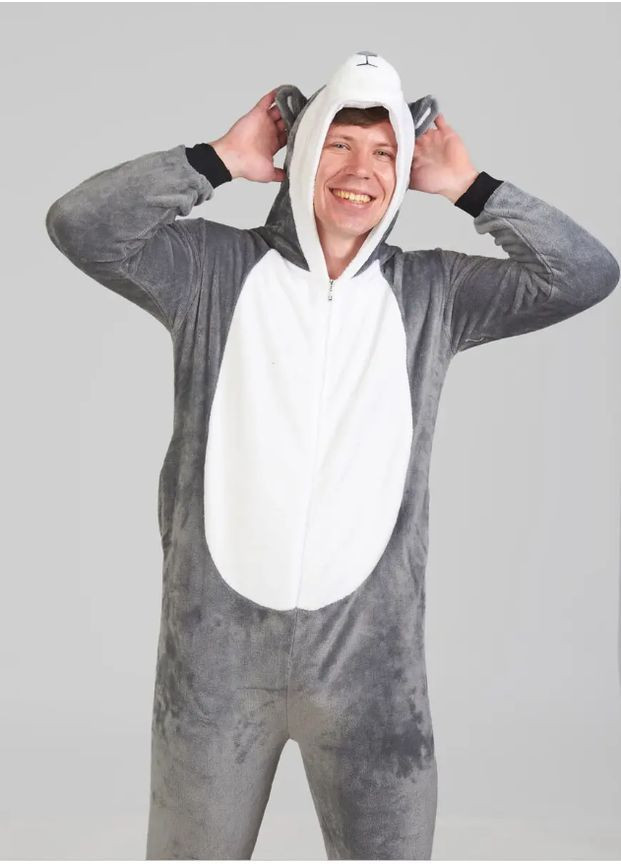 Піжама кігурумі чоловіча Хаскі S (145-155 см) Jamboo (369669172)