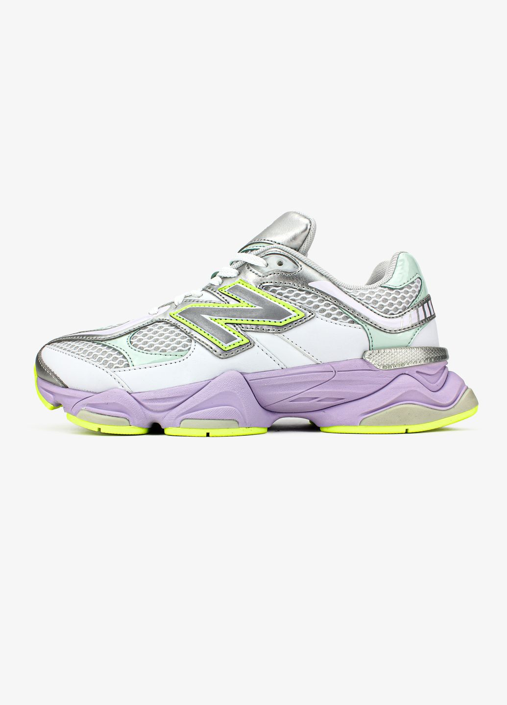 Кроссовки женские и мужские New Balance 9060 White Taro | Нью Беланс 9060 белые серые No Brand белые всесезоны (313102832)