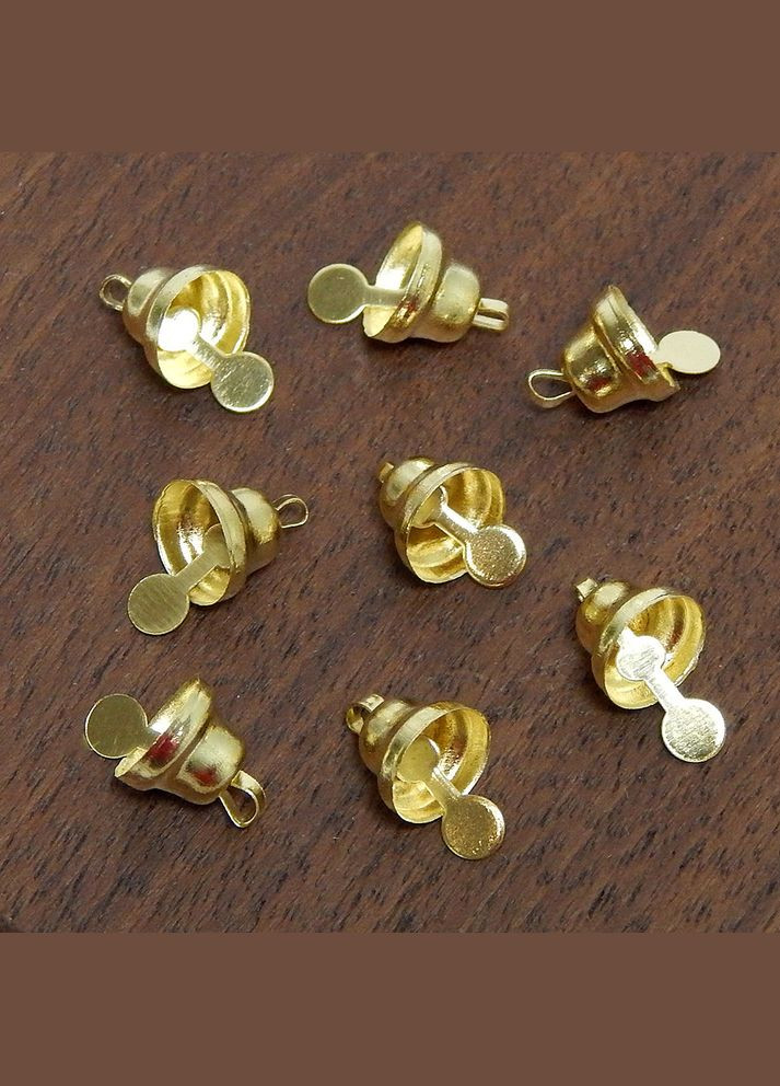 Колокольчики декоративные, 8 мм, золото, 10 шт No Brand (340484088)