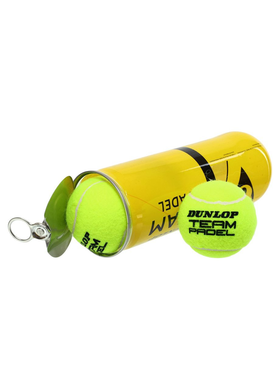 М'яч для великого тенісу TEAM PADEL (3шт) (у вакуумній упаковці) (DL601385) Dunlop (361436992)
