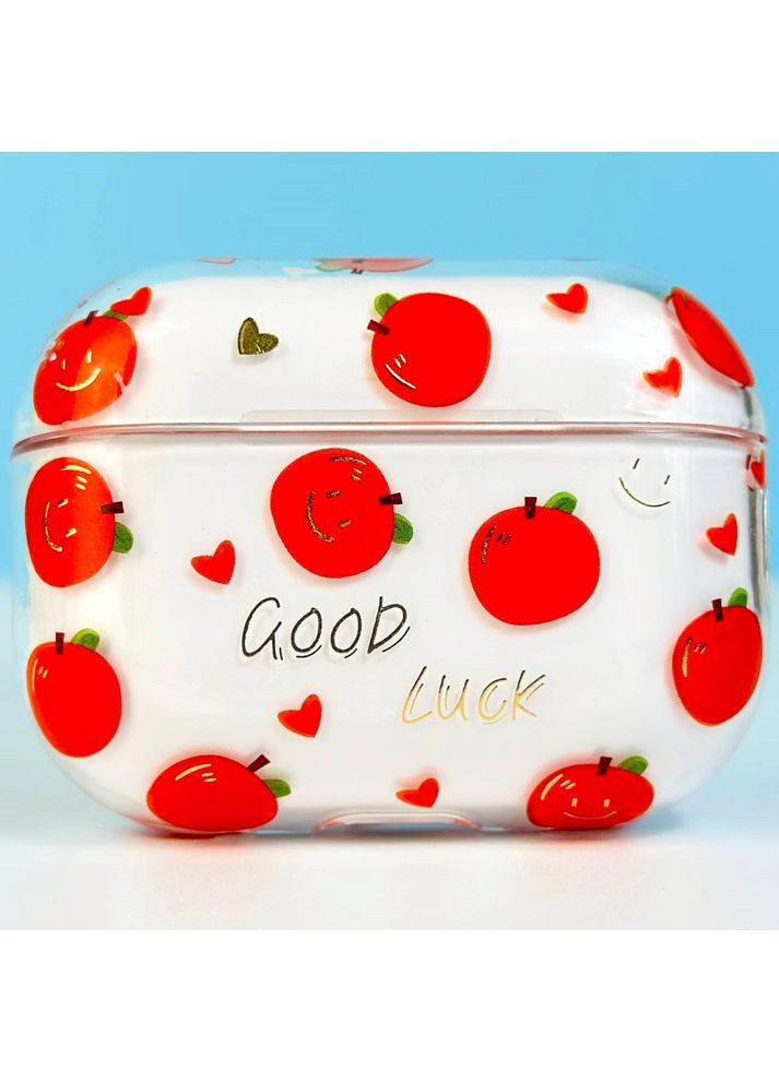 Силиконовый чехол Clear Case Strong Design №1 для наушников Orange No Brand AirPods Pro 2 (363834755)