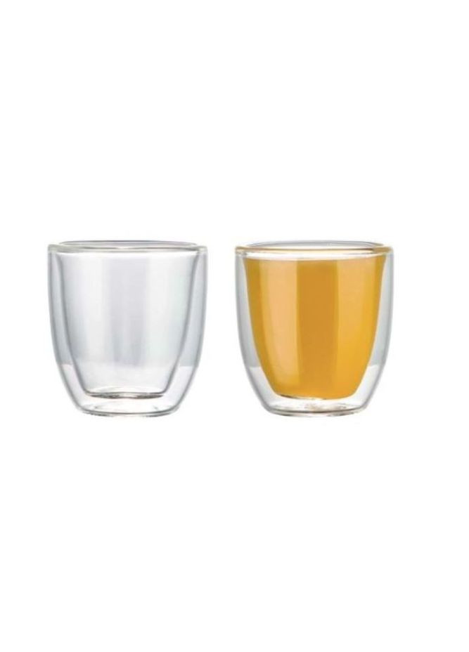 Набір склянок скляних із підвійними стінками 80 мл EB19511 Edenberg (273216917)