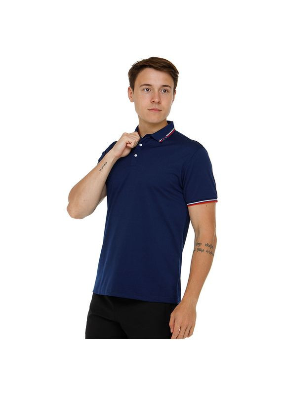 Комбинированная поло ld-4003 темно-синий (06531084) LIDONG