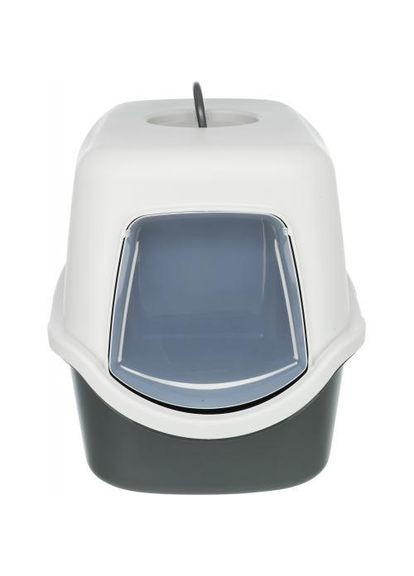 Туалет Vico для кошек, с колпаком-крышкой, дверцей и ручкой, серый 40х40х56 см (*) Trixie (322589475)