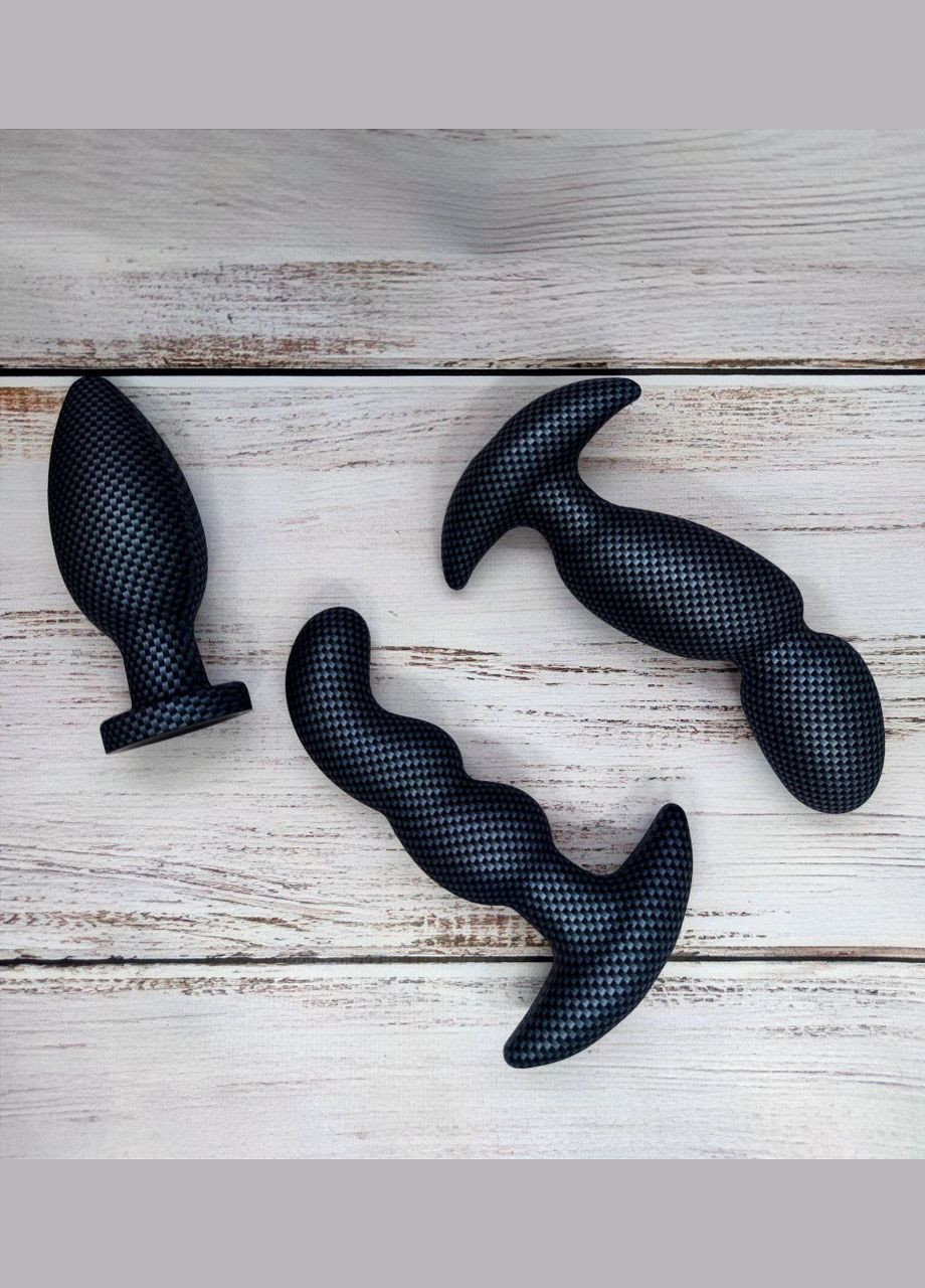 Анальна пробка з вібрацією 3в-1 SPARK IGNITION PRV-02 CARBON FIBER Blush (297399893)