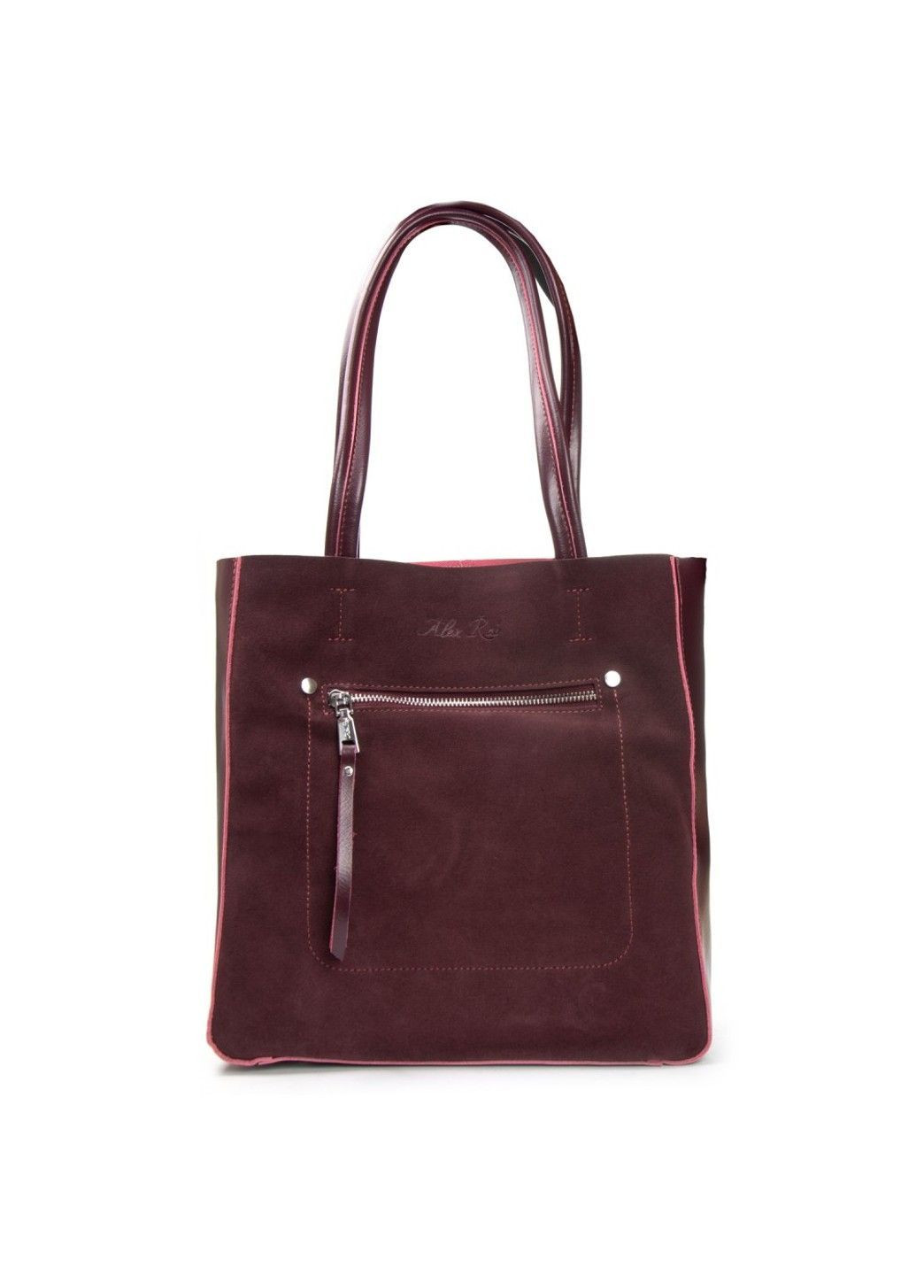 Замшева жіноча сумка 8773-220 bordo Alex Rai (366092194)