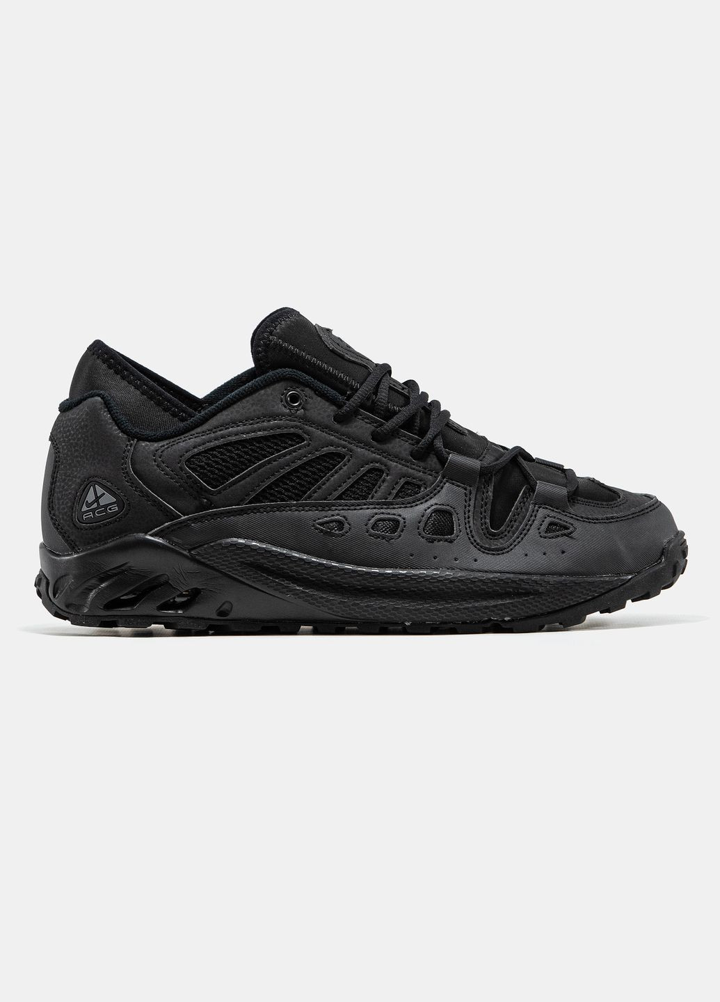 Черные демисезонные кроссовки мужские nike acg air exploraid black | найк ацг аир черные No Brand