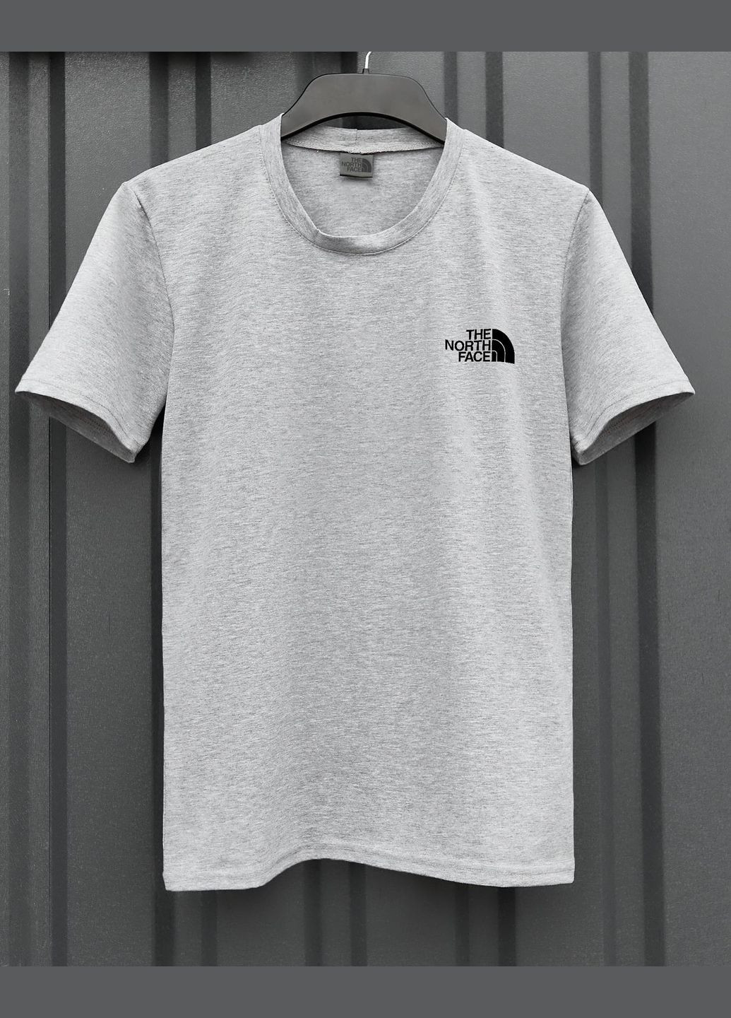 Серая базовая футболка с лого⚡️ Luna