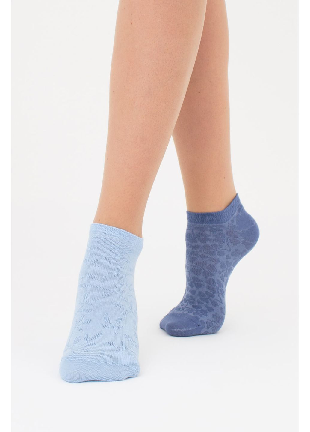 Синие набор женских носков 2 пары Giulia цветочные (351853940)