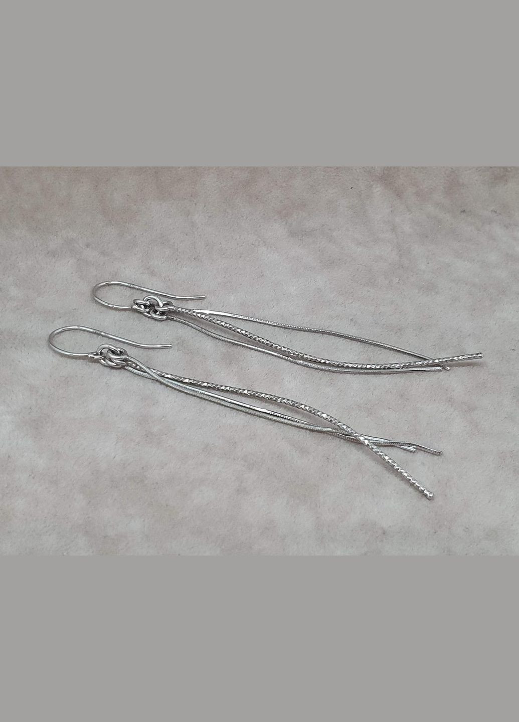 Серебряные серьги-подвески. 520432 Top Silver (317285839)