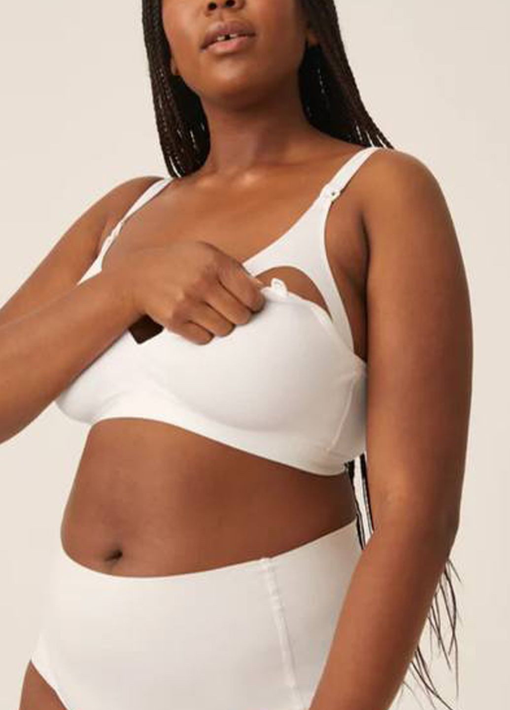 Белый бюстгальтер Naturana