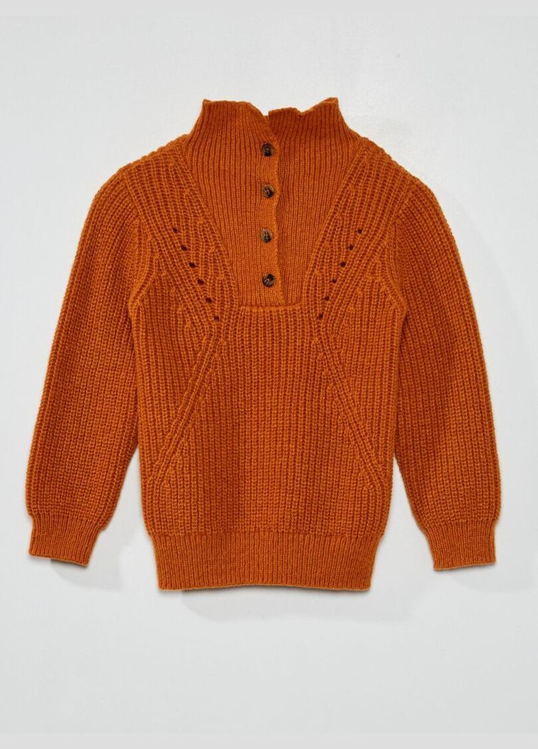 Коричневий светр зима,коричневий, Kiabi
