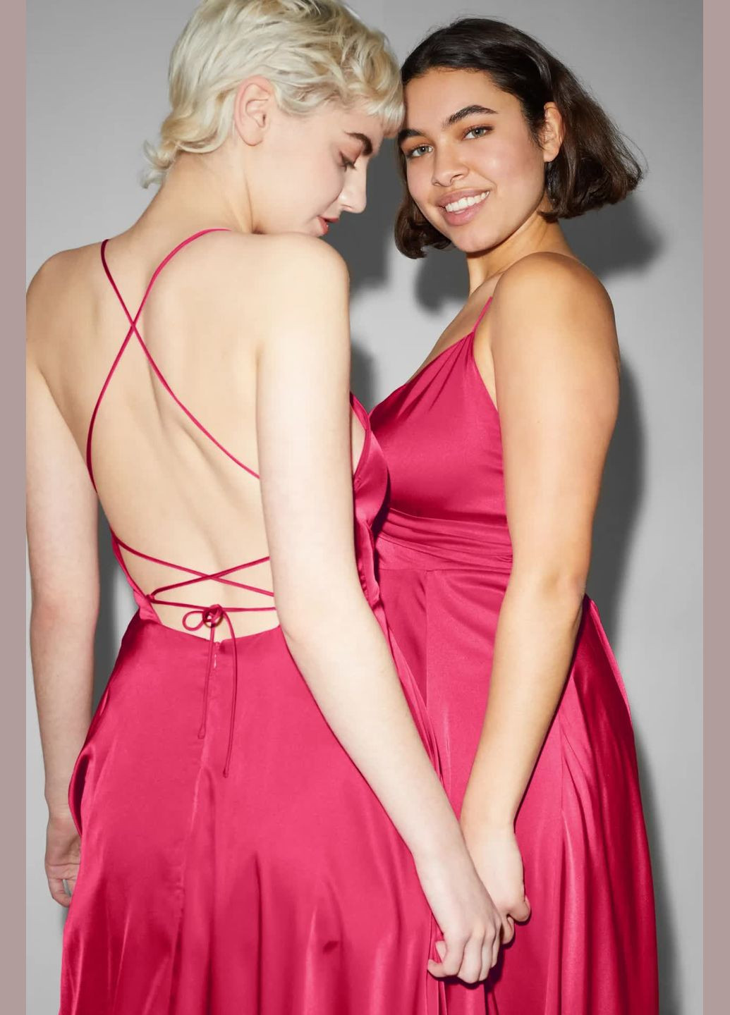 Рожева кежуал сукня максі C&A однотонна