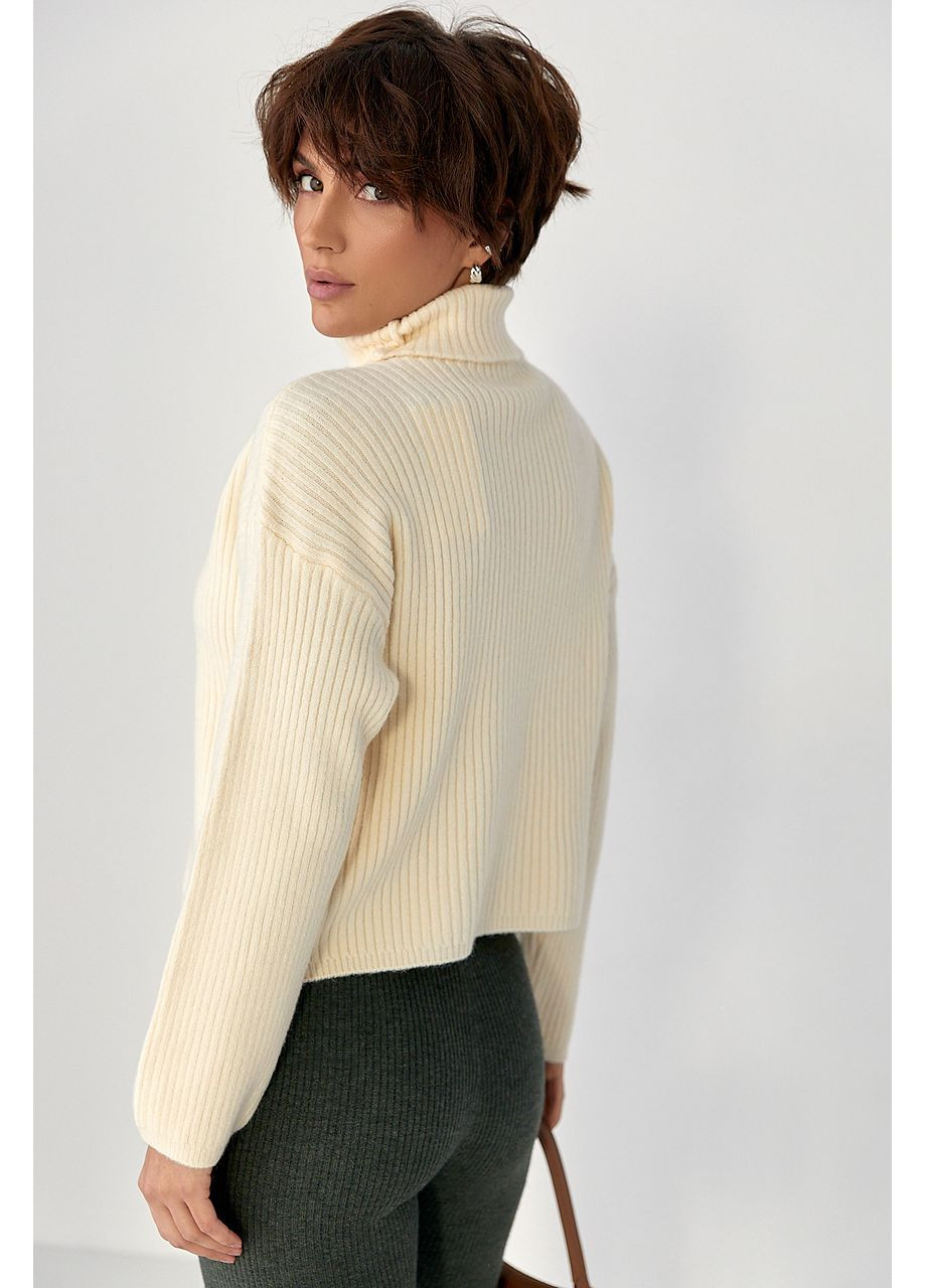 Базовий теплий гольф у рубчик Lurex (369776101)