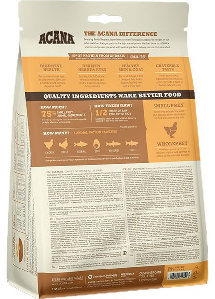 Сухой корм для кошек всех пород Wild Prairie Cat 340 г (a64034) Acana (280951652)