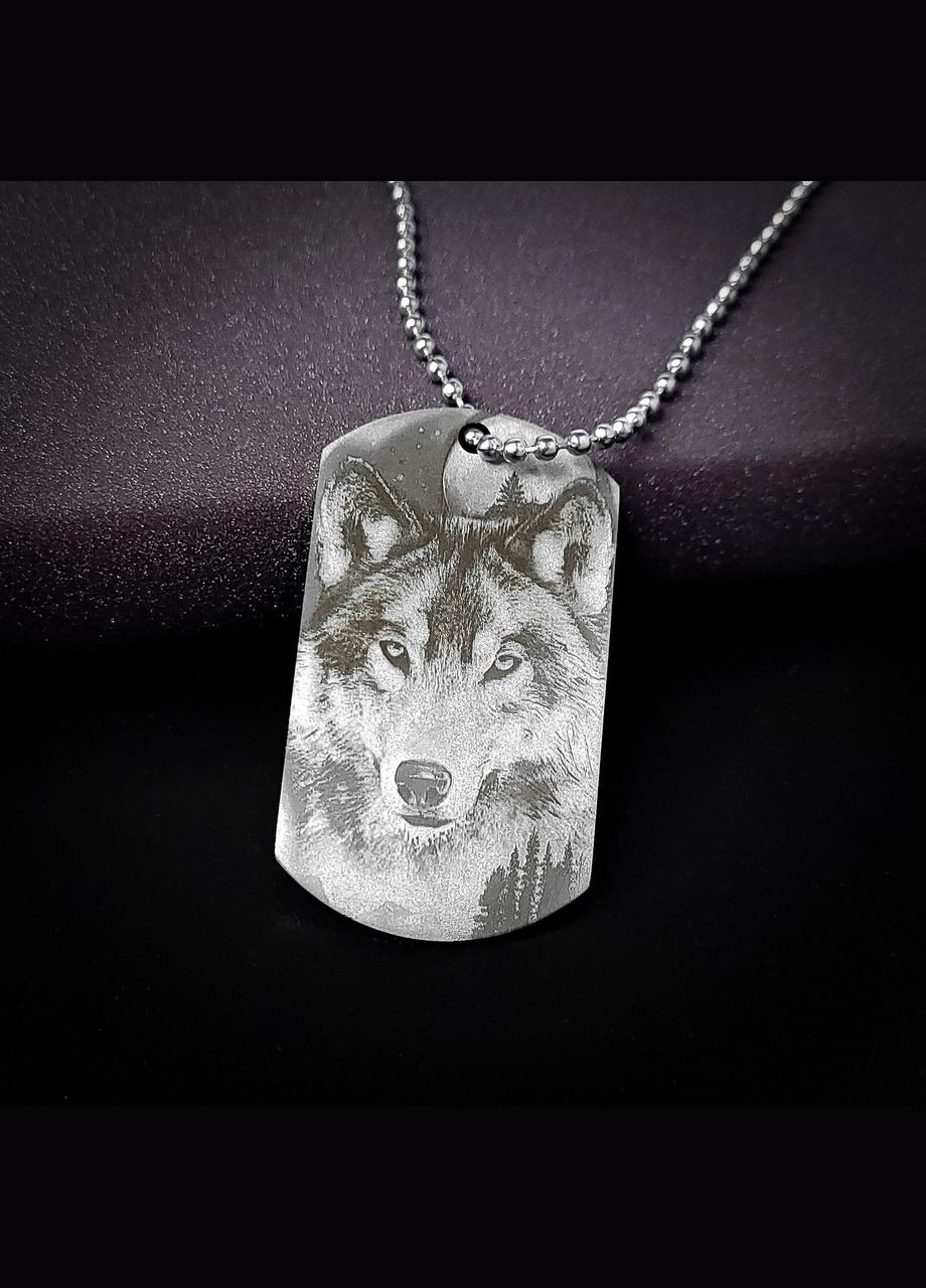 Армійський жетон з лазерним гравіюванням позивного. Гравіювання шевронів та символів No Brand (300369475)