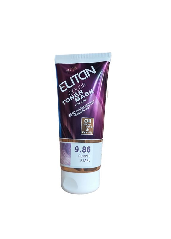 Тонуюча маска Elitan (Елітан) 9.86 фіолетові перли 150 мл Комбі (334894657)
