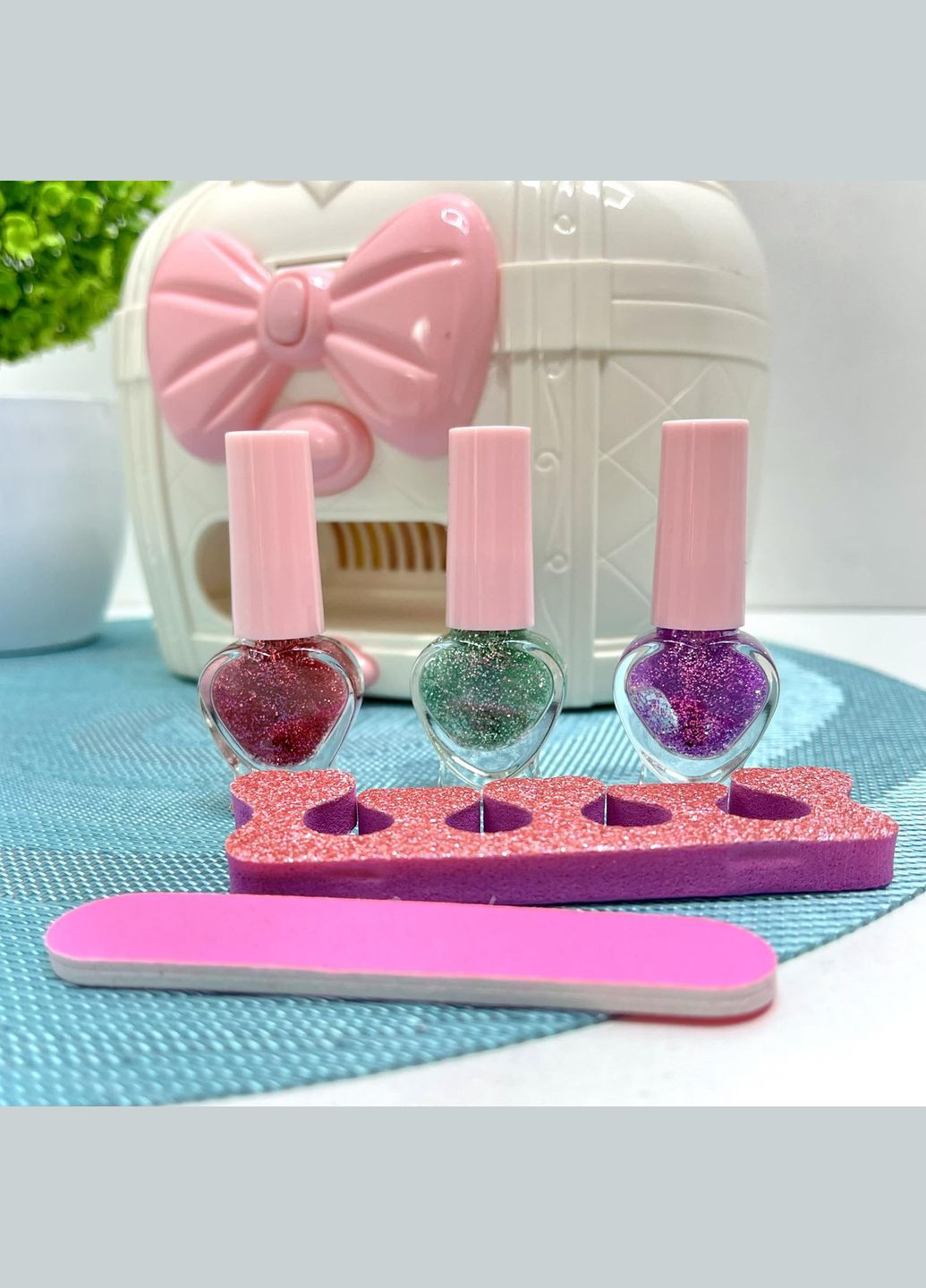 Набір косметики дитячий в скриньці тіні рум'яна помада набір для манікюру (HZ060) No Brand (335977487)