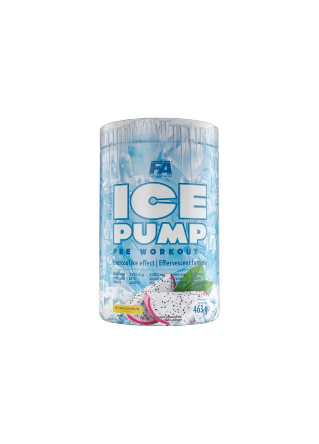 Предтренувальний комплекс Ice Pump Pre workout, 463 грам Фрукт дракона Fitness Authority (293338480)