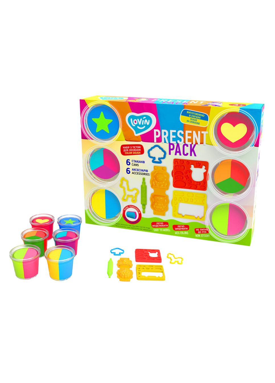 Набір для ліплення з тістом "Present Pack" 41222 Lovin (367966988)