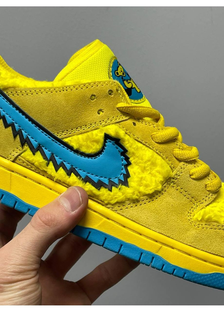 КРОССОВКИ ЖЕНСКИЕ NIKE SB DUNK X GRATEFUL DEAD BEARS НАЙК СБ ДАНК No Brand голубые демисезоны (367167155)