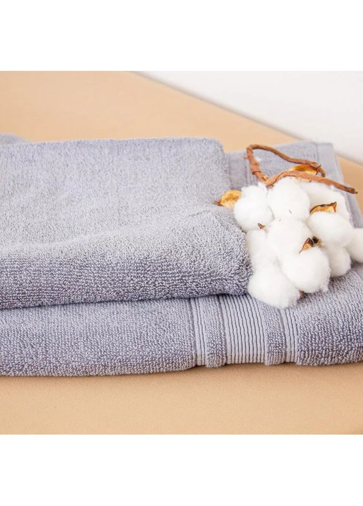 Полотенце для рук Fancy Р-04180_29738 50х90 см светло-серое ТЕП комбинированный