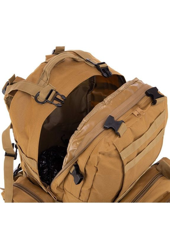 Рюкзак тактический трехдневный штурмовой (нейлон, оксфорд 900D, р-р 48x31x20, 30л, ) (ZK-5504_Хаки) SP-Sport (361434642)