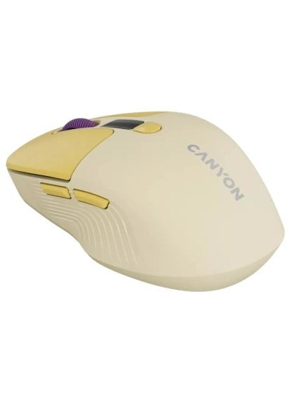 Мишка Canyon (CNS-CMSW26Y) VAG MW-26 LCD Silent Wireless/Bluetooth Yellow (366650874)