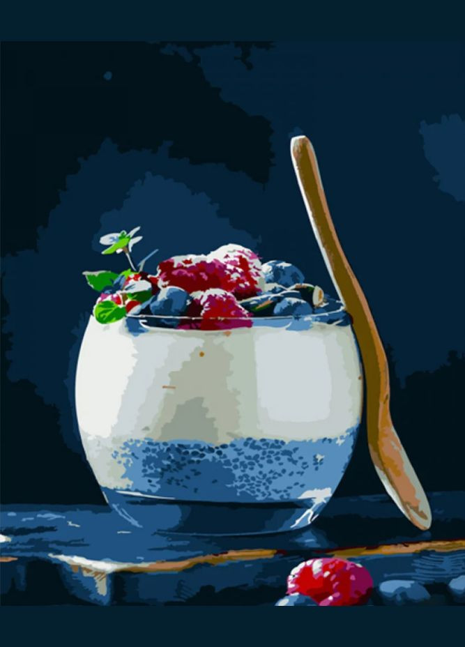 Картина за номерами Ягідне смузі 40х50 см GS808 ( ) Strateg (328945914)