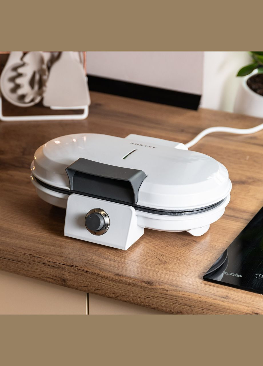 Вафельниця для бельгійських вафель 1200 Вт універсальна електровафельниця KJ-510 Sokany (353505377)